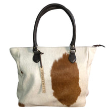 Load image into Gallery viewer, Tumbleweed Natural Cowhide Tote