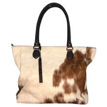 Load image into Gallery viewer, Tumbleweed Natural Cowhide Tote