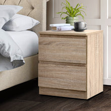 Load image into Gallery viewer, Artiss Bedside Tables Drawers Side Table Bedroom Furniture Nightstand Wood Lamp