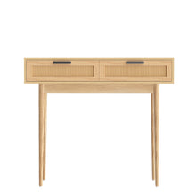 Load image into Gallery viewer, Artiss Rattan Console Table Drawer Storage Hallway Tables Drawers