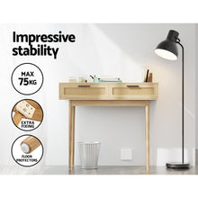 Load image into Gallery viewer, Artiss Rattan Console Table Drawer Storage Hallway Tables Drawers