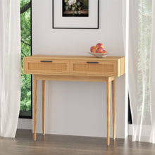 Load image into Gallery viewer, Artiss Rattan Console Table Drawer Storage Hallway Tables Drawers