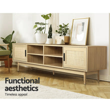 Load image into Gallery viewer, Artiss TV Cabinet Entertainment Unit Storage Cabinets Rattan Wooden 180CM