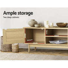 Load image into Gallery viewer, Artiss TV Cabinet Entertainment Unit Storage Cabinets Rattan Wooden 180CM