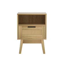 Load image into Gallery viewer, Artiss Bedside Tables Rattan Drawers Side Table Nightstand Storage Cabinet Wood