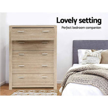 Load image into Gallery viewer, Artiss 5 Chest of Drawers Tallboy Dresser Table Bedroom Storage Cabinet