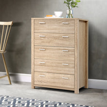 Load image into Gallery viewer, Artiss 5 Chest of Drawers Tallboy Dresser Table Bedroom Storage Cabinet