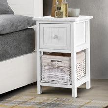 Load image into Gallery viewer, 2 PCS Artiss Bedside Table - White